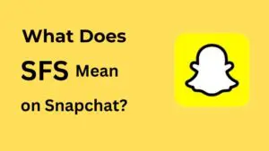 What Does SFS Mean on Snapchat