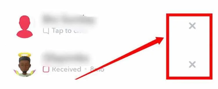 X on Snapchat Meaning