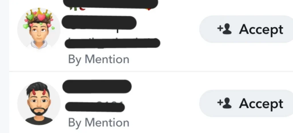 by mention snapchat