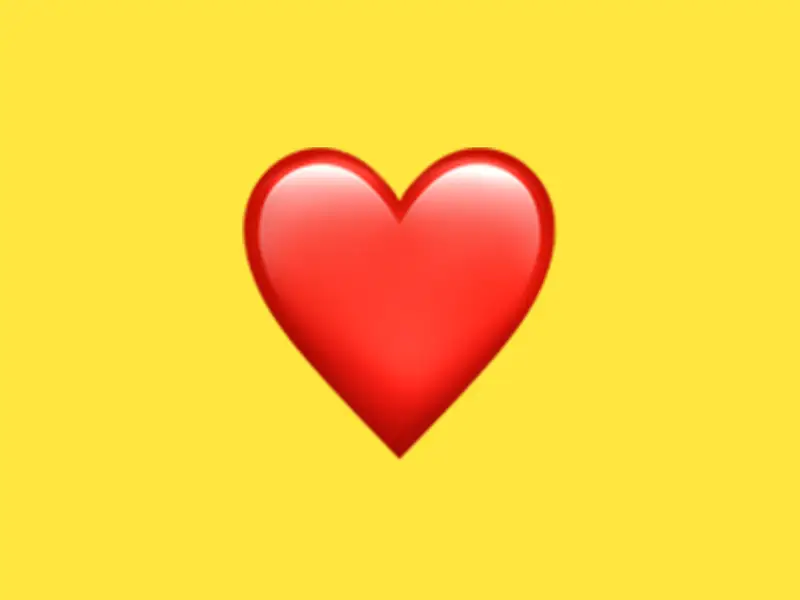red heart snapchat