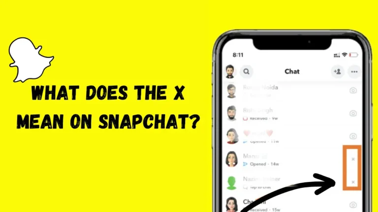 x on snapchat meaning