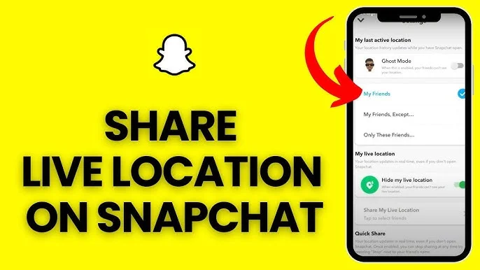 how to share live location on snapchat